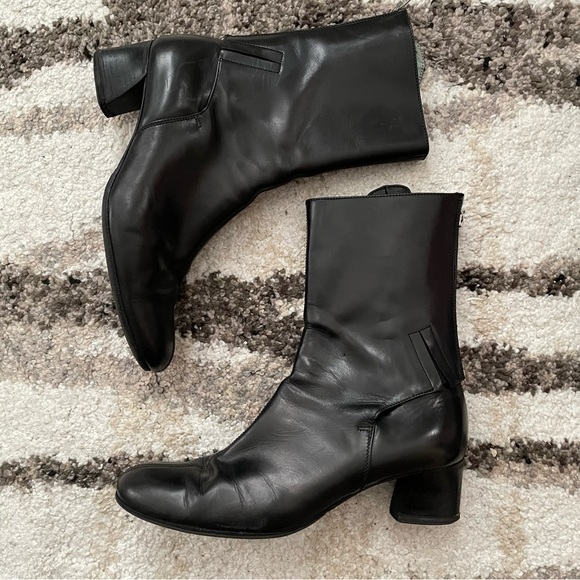 Sigerson Morrison Black Leather Boots - Picture 3 of 11